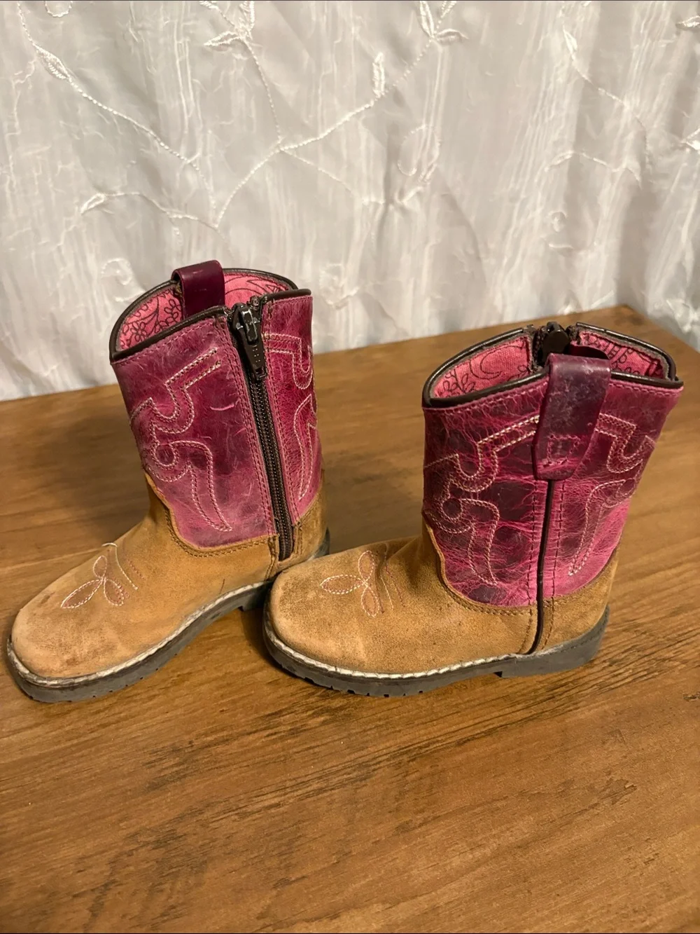 SHYANNE TODDLER GIRLS' LIL LAINIE WESTERN BOOTS - ROUND TOE